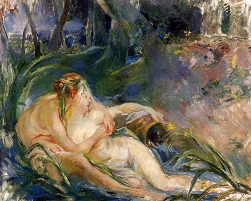 Berthe Morisot. Two nymphs embracing