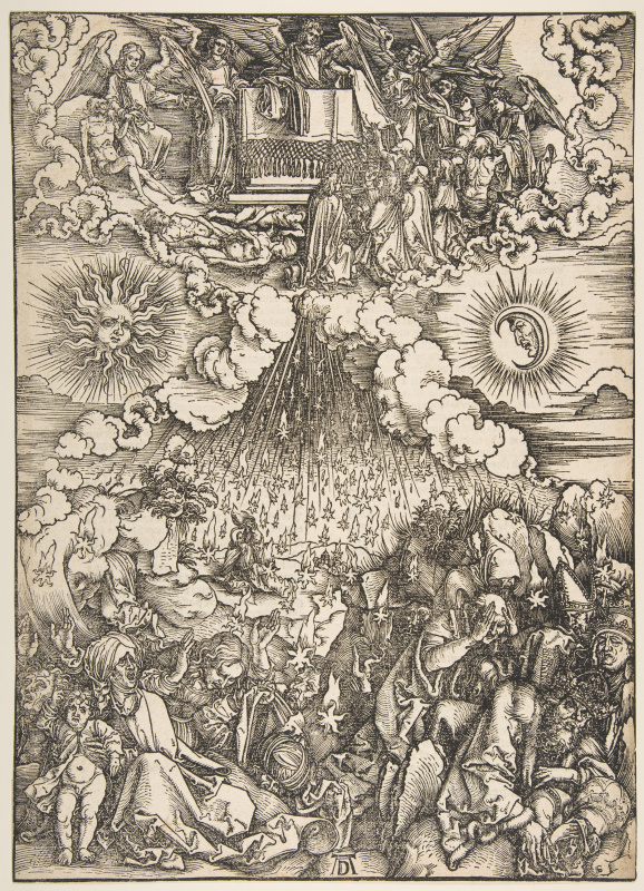 Albrecht Dürer. The opening of the fifth and sixth Seals