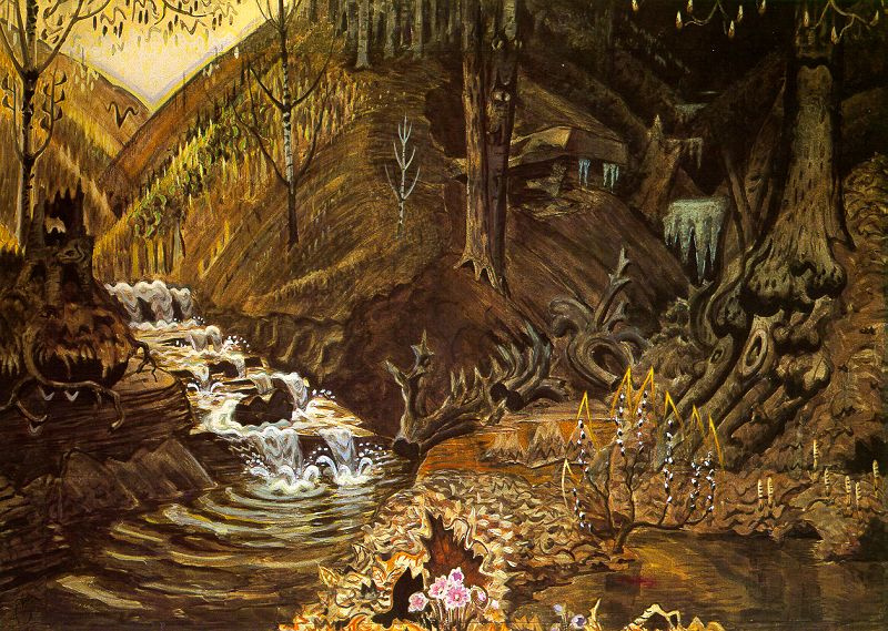 Charles Ephraim Burchfield. The flow of water