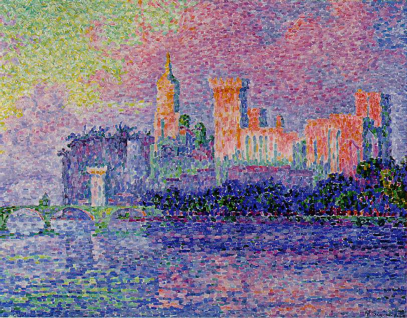 Paul Signac. The papal Palace, Avignon