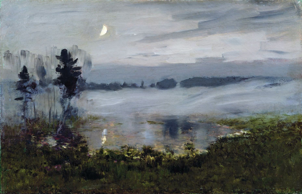 Isaac Levitan. The mist over the water