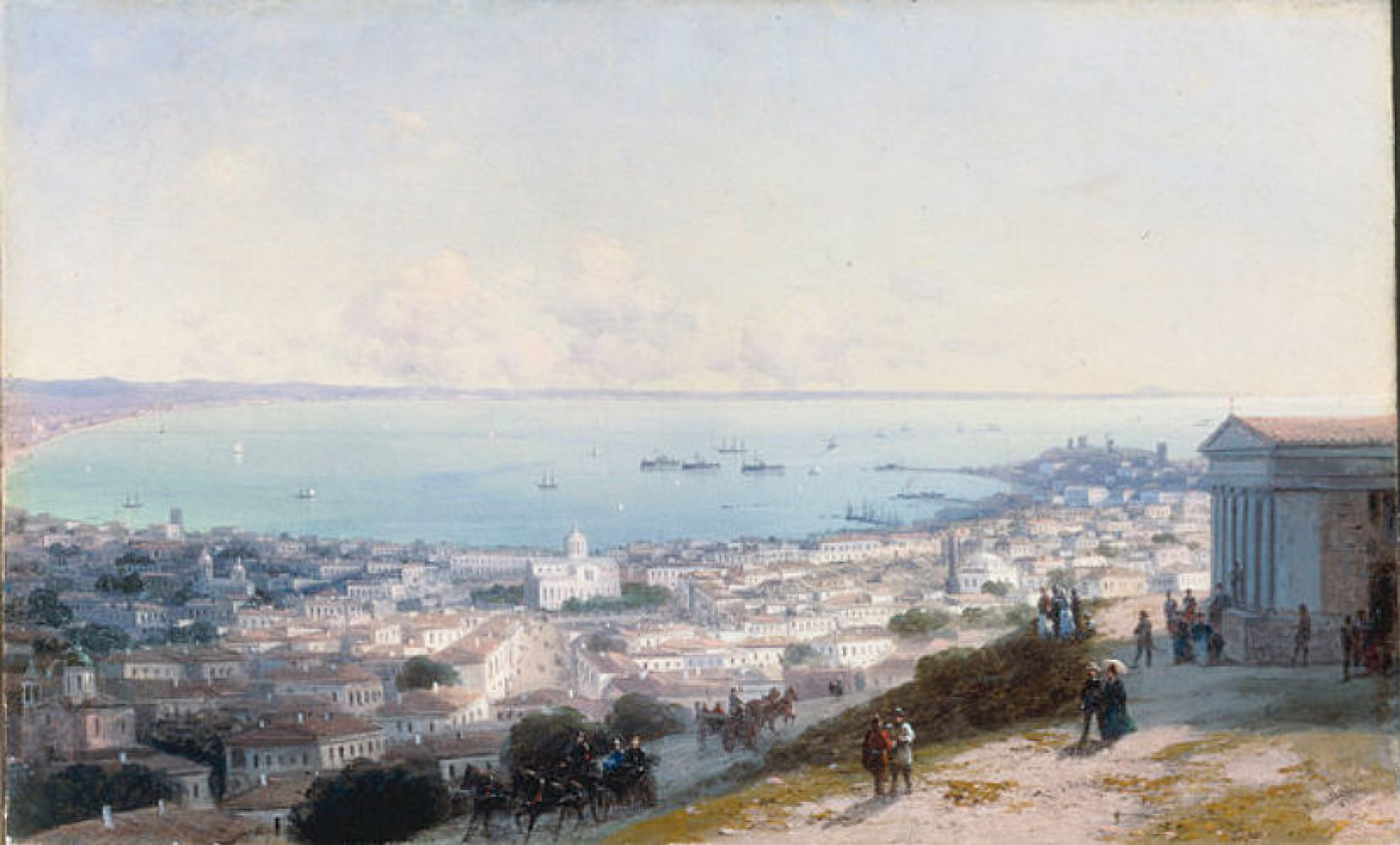 Ivan Aivazovsky Panoramic view of Feodosiya in the Crimea, 1890