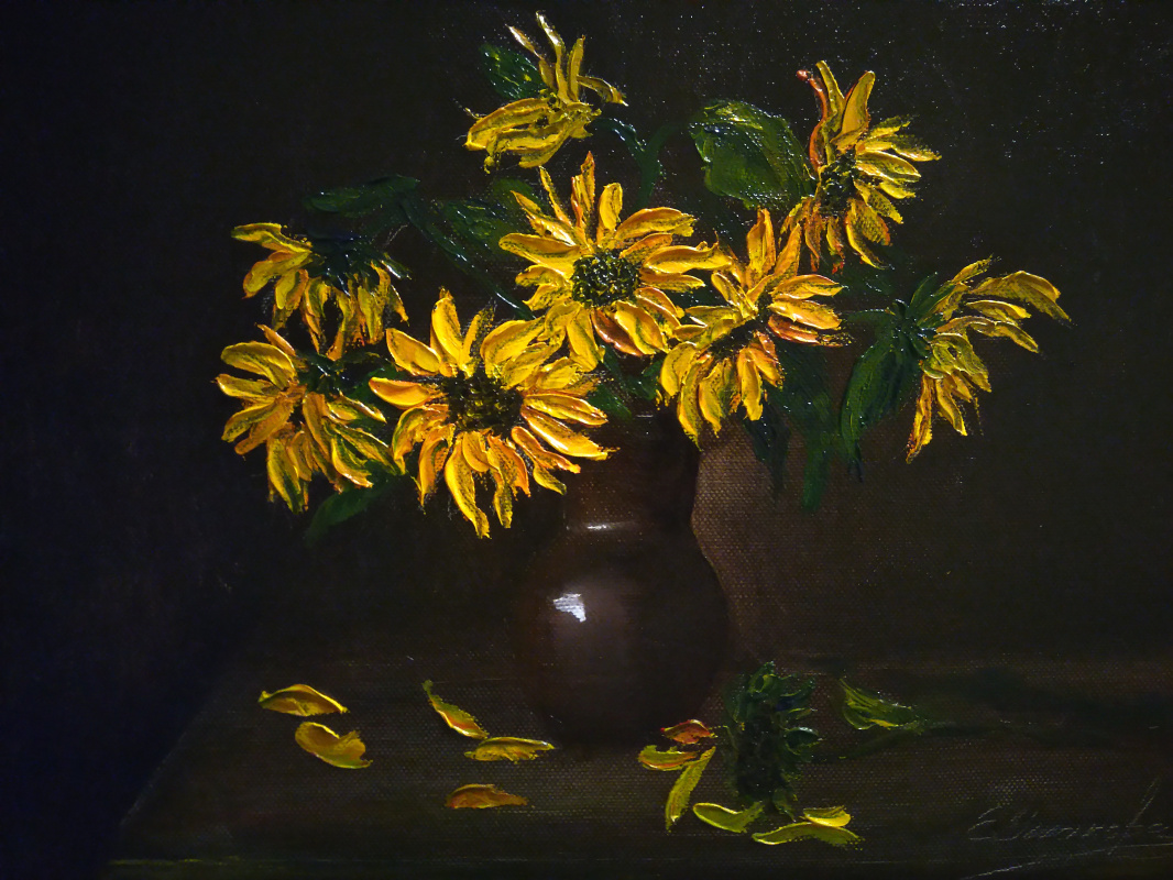 Ekaterina Evgenievna Ushakova. Sunflowers