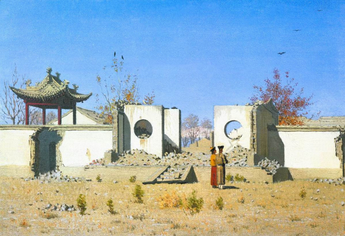 Vasily Vereshchagin. The ruins of the Chinese Joss-house. AK-Kent