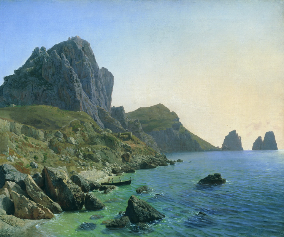 Lev Feliksovich Lagorio. On the island of Capri. Cliffs