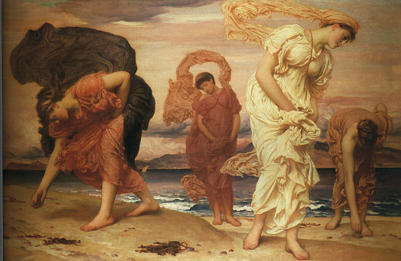 Edmund Blair Layton. Nymphs on the shore