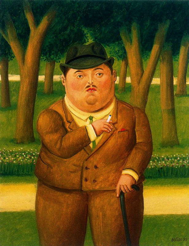 Fernando Botero. In the park