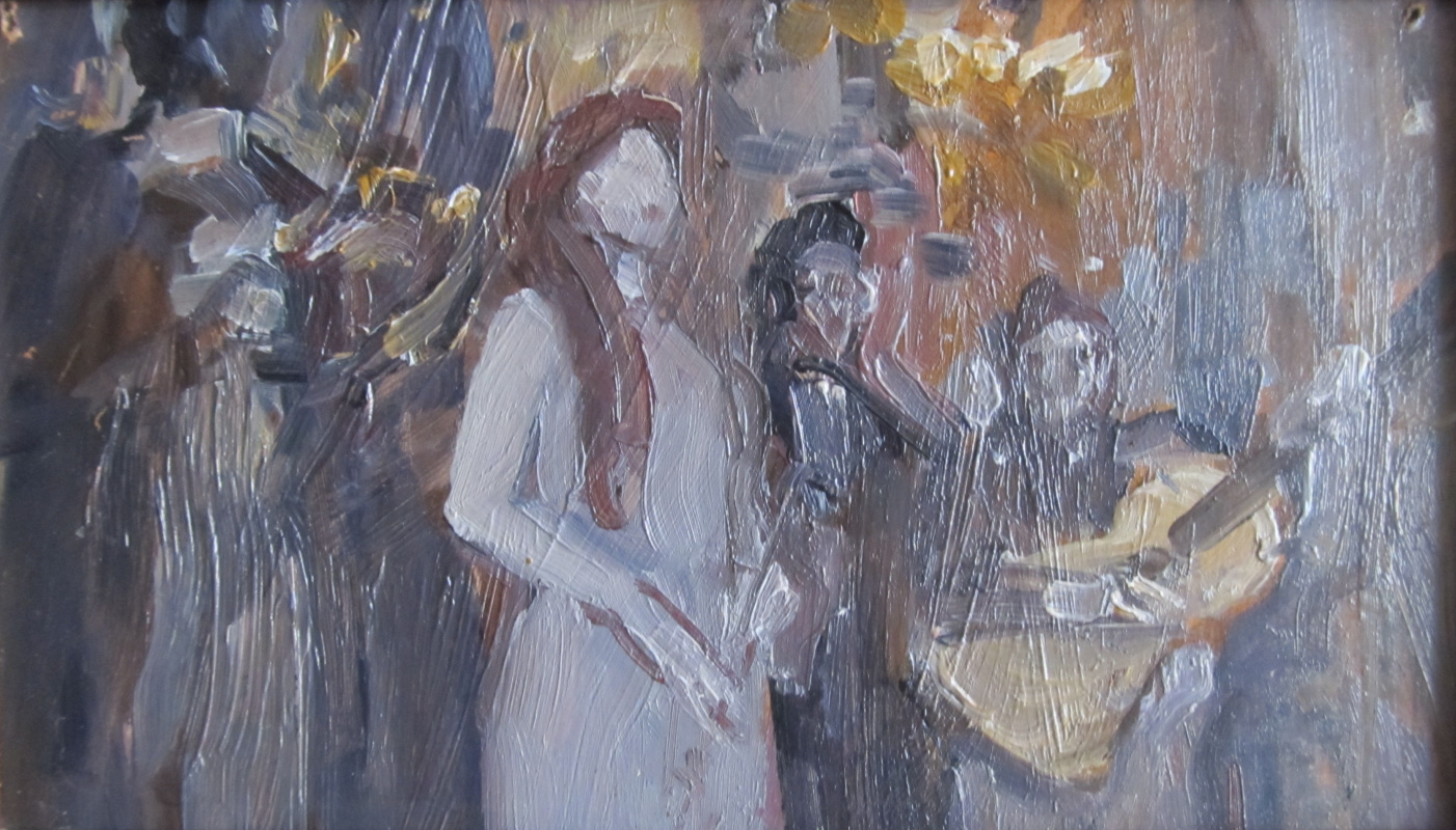 Boris Aronovich Miretsky. Musicians. Sketch of the painting.