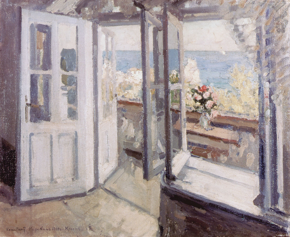 Konstantin Korovin. Balcony in the Crimea