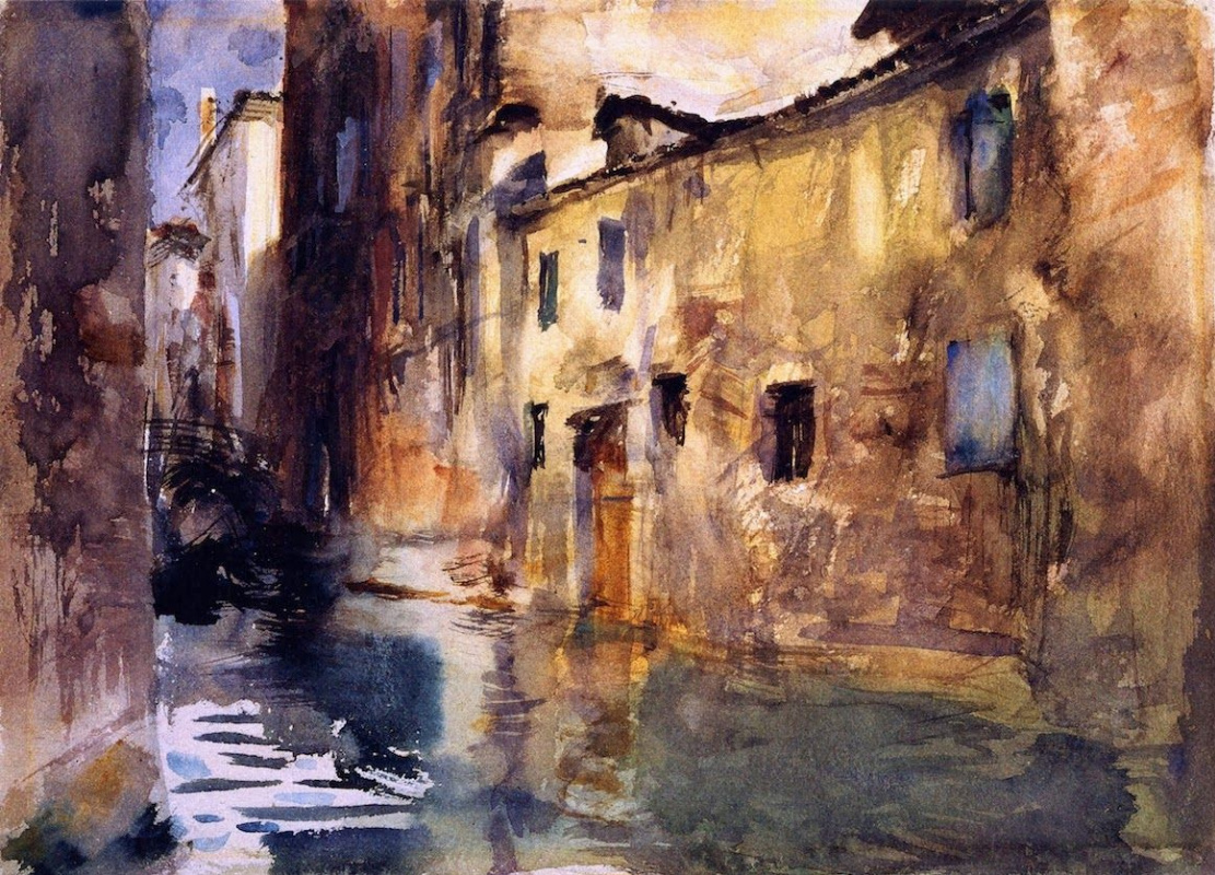 John Singer Sargent. A side channel. Venice