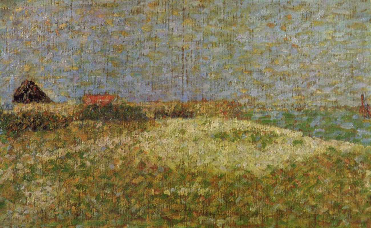 Georges Seurat. Fort Samson in Grandcamp, sketch