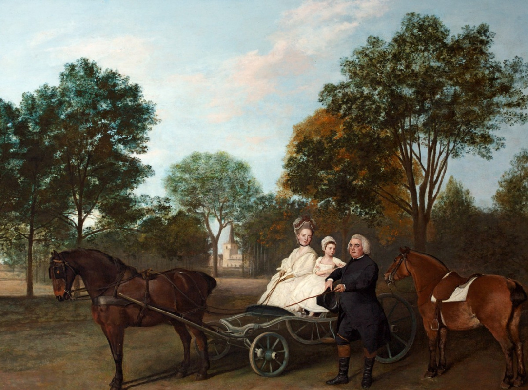 George Stubbs. The Reverend Robert Carter Fellower and his family