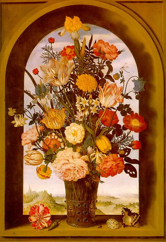 Ambrosius Bosschaert l'Ancien. A bouquet of flowers