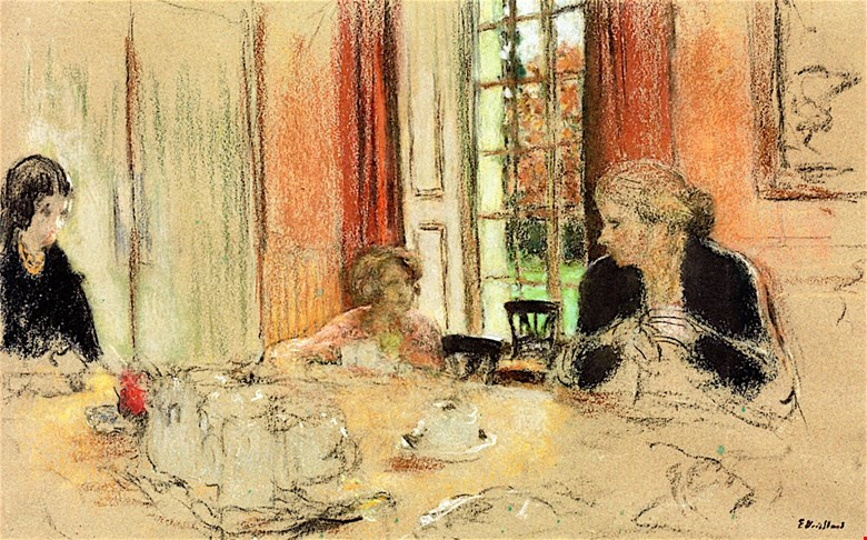 Jean Edouard Vuillard. The dining room in Claye