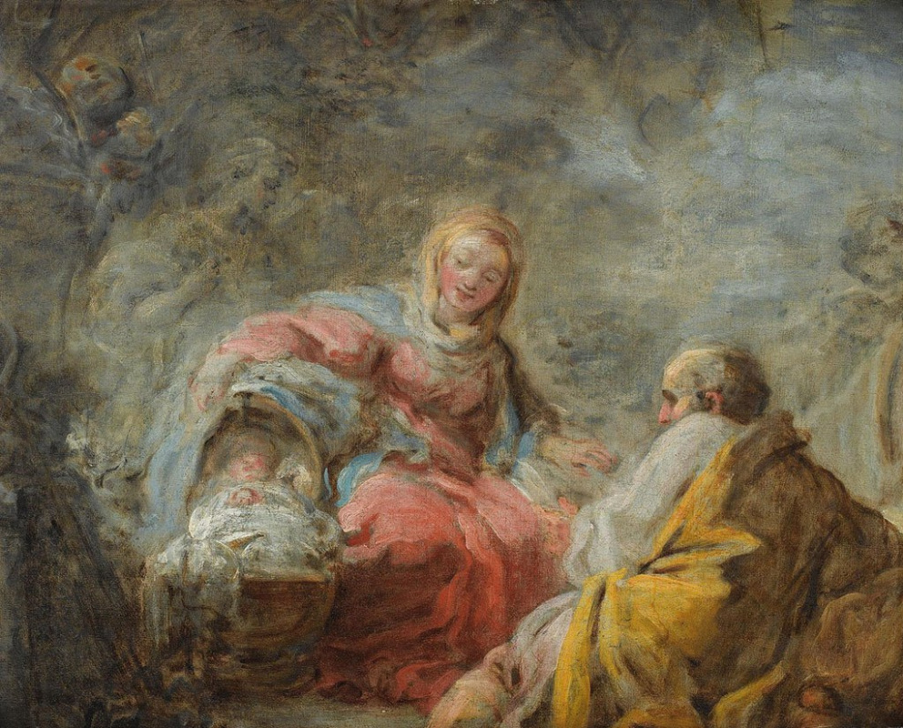 Jean-Honore Fragonard. Rest on the way to Egypt