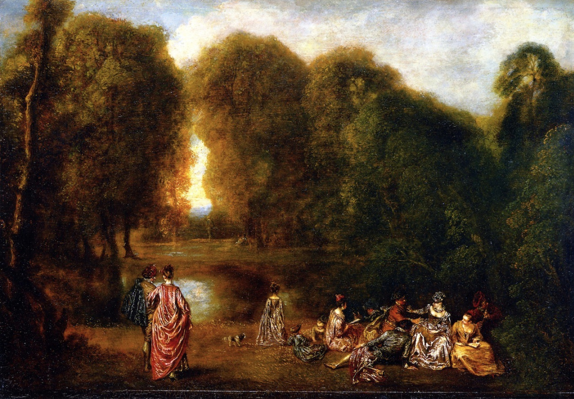 Antoine Watteau. Society in the Park