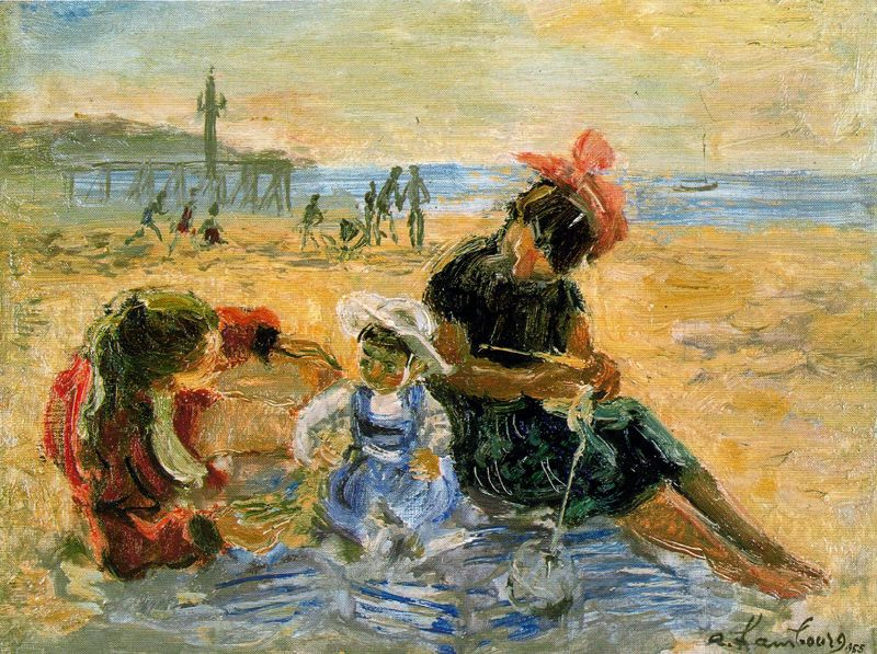 Andre Hambourg. Children on the beach