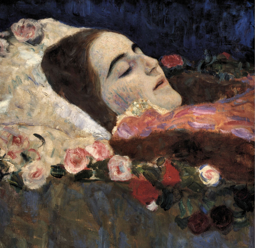 Gustav Klimt. Ria Munch on his deathbed