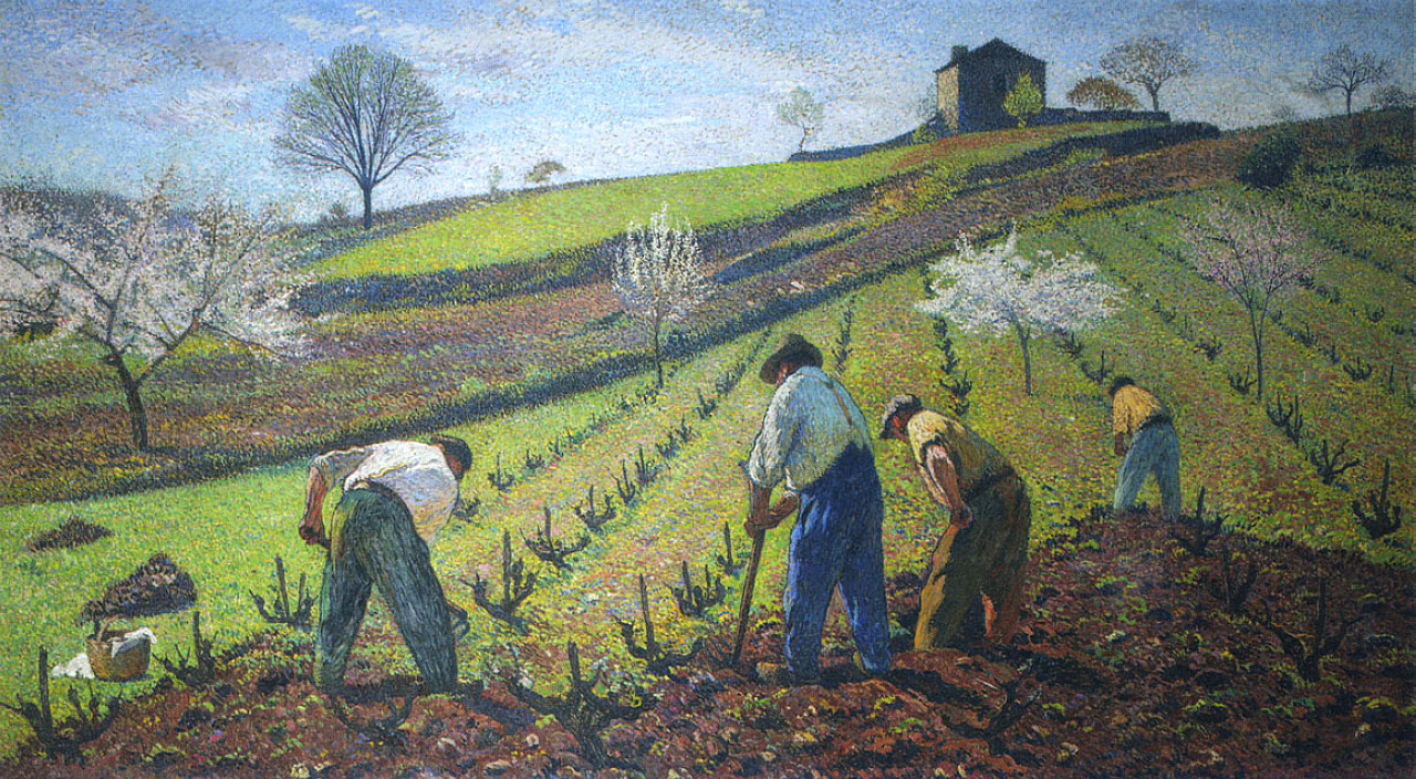 Henri Martin. The cultivation of vines