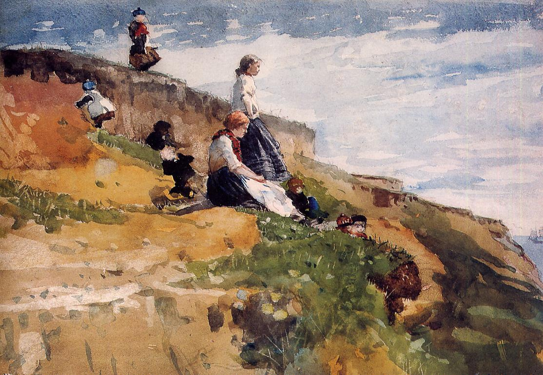 Winslow Homer. On the rock