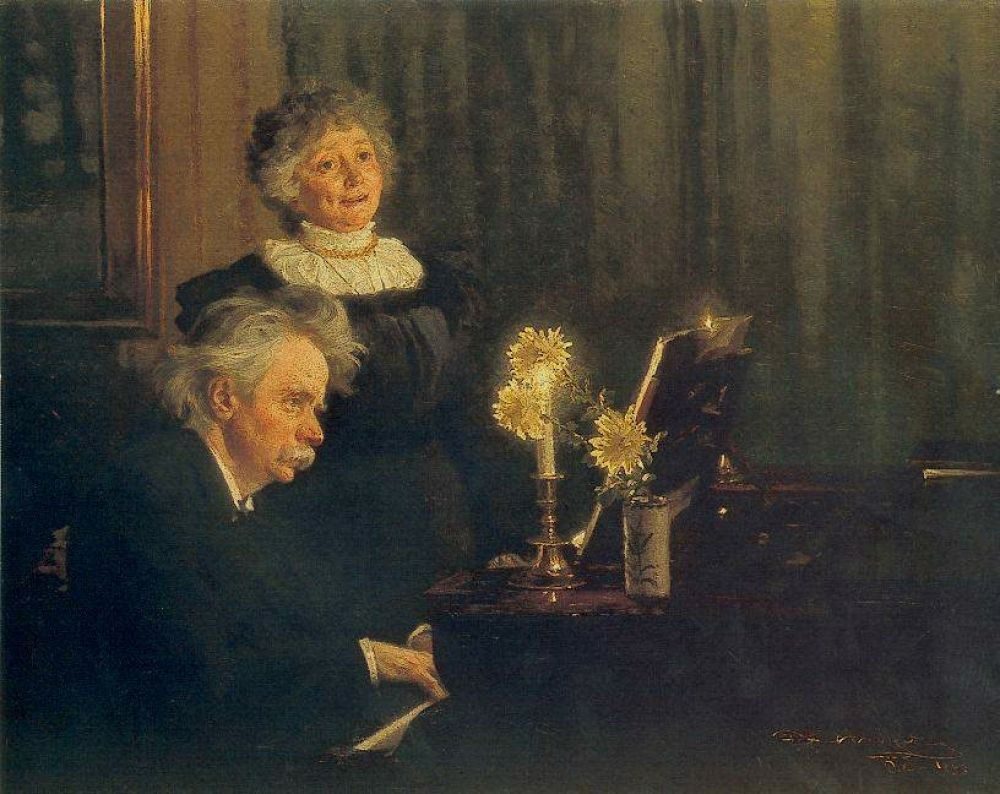 Peder Severin Krøyer. Nina and Edvard Grieg