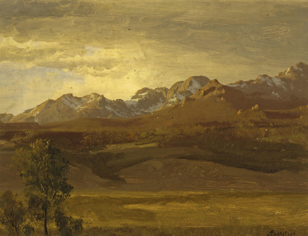 Albert Birštadt. Landscape with mountain range