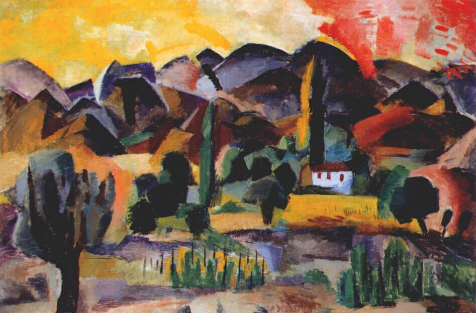 Robert Rafailovich Falk. Landscape in the mountains