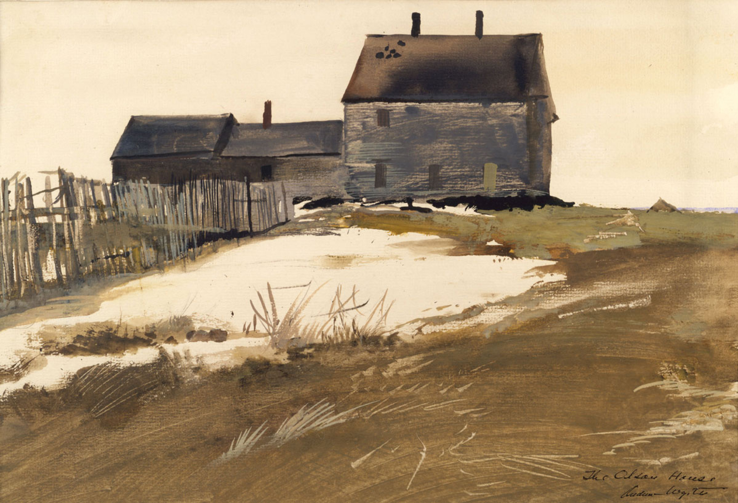 The Olson House, 1954, 41×26 cm by Andrew Wyeth: History, Analysis 