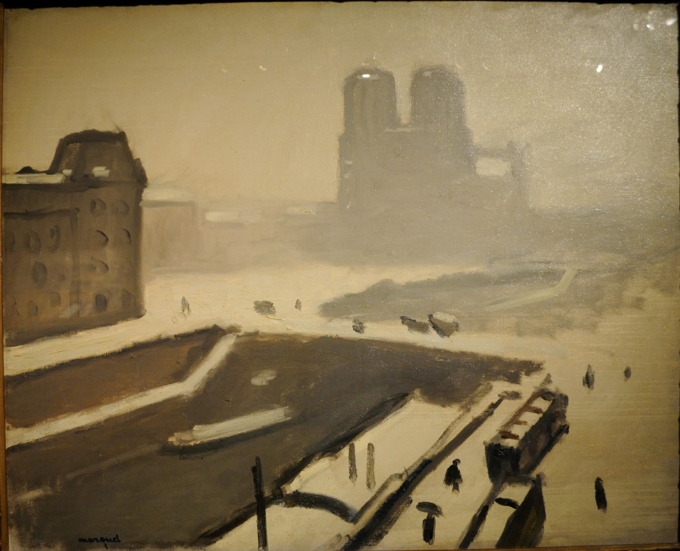 Albert Marquet. In winter, Notre Dame (Notre Dame. Snow. Winter.).