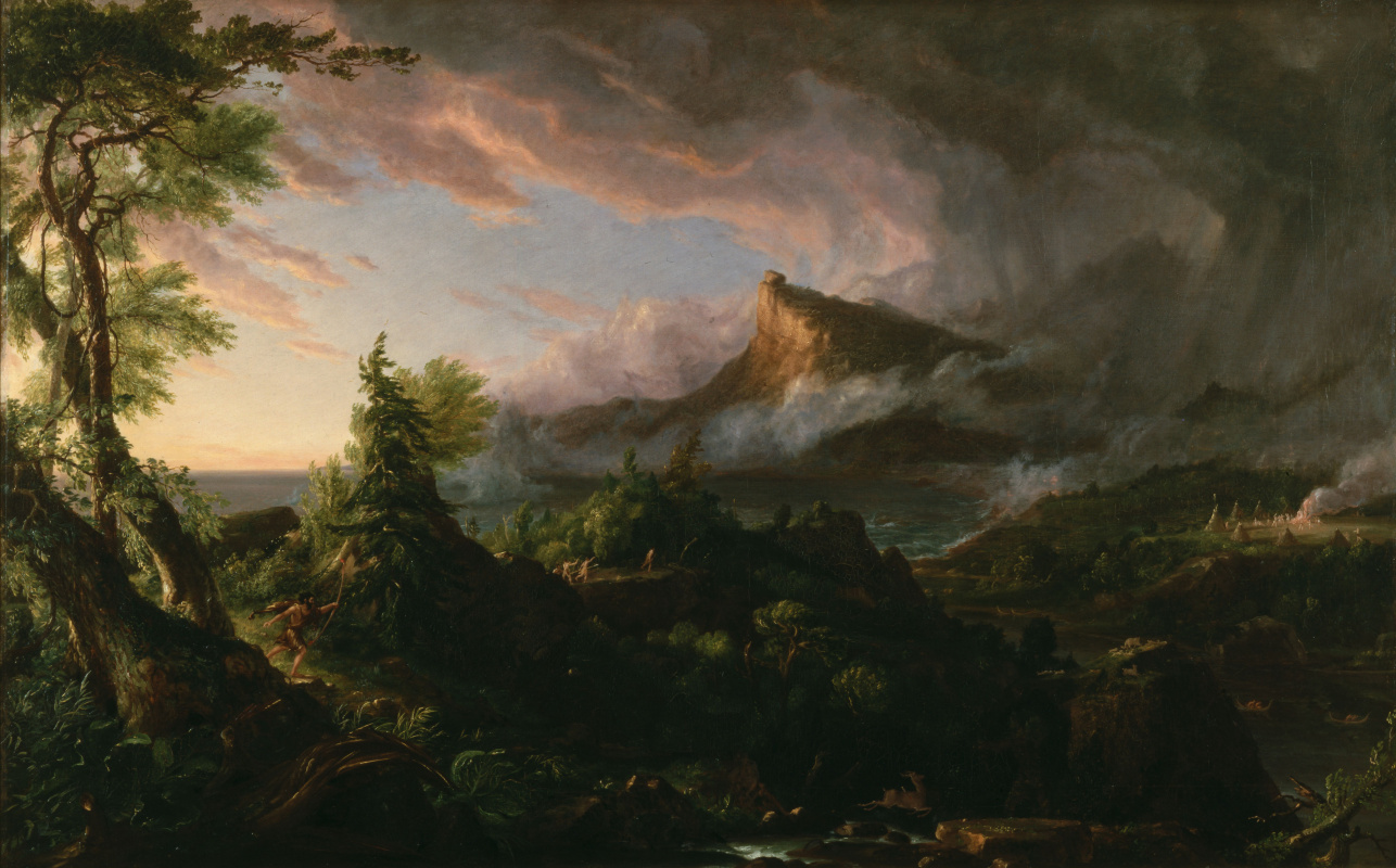 Thomas Cole. The Path Of Empire. Primitive state