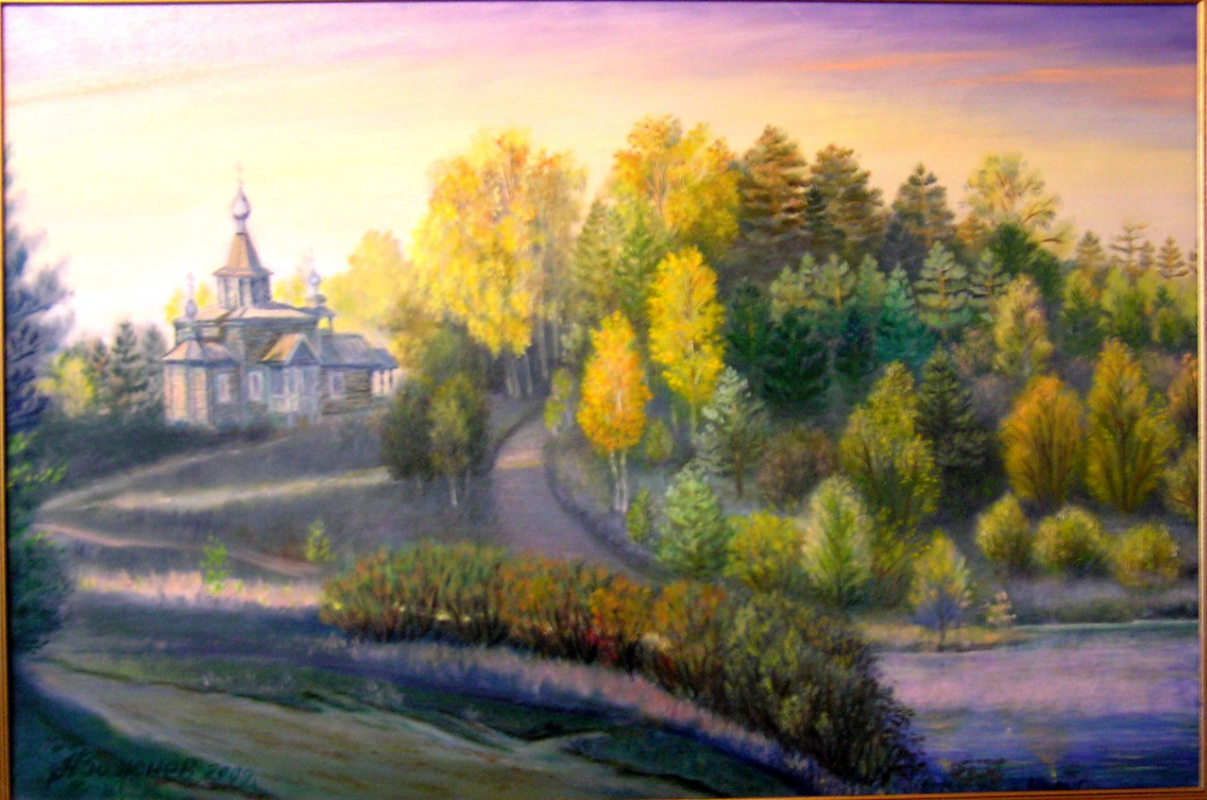 Alexander Fedorovich Vazhnev. "Lake Svetloyar. Sunrise"