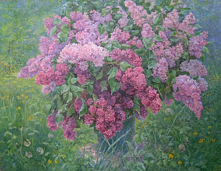 Alexander Alekseevich Dubrovsky. Spring Rain Bouquet Artista Dubrovsky Alexander Alekseevich - Kiev - Ucraina