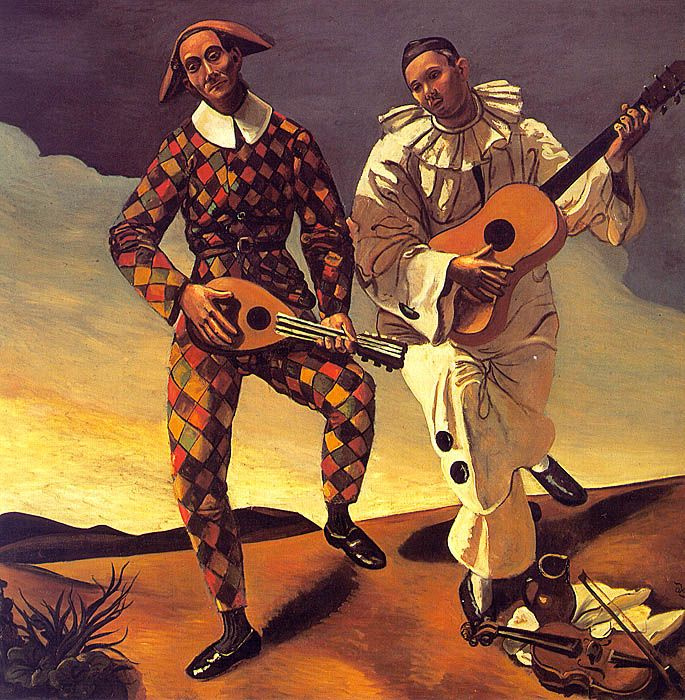 Andre Derain. Harlequin and Pierrot