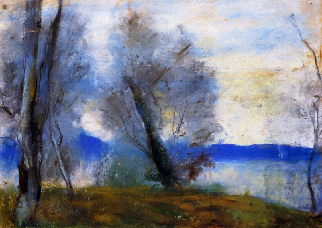 Lesser Ury. On lake Garda