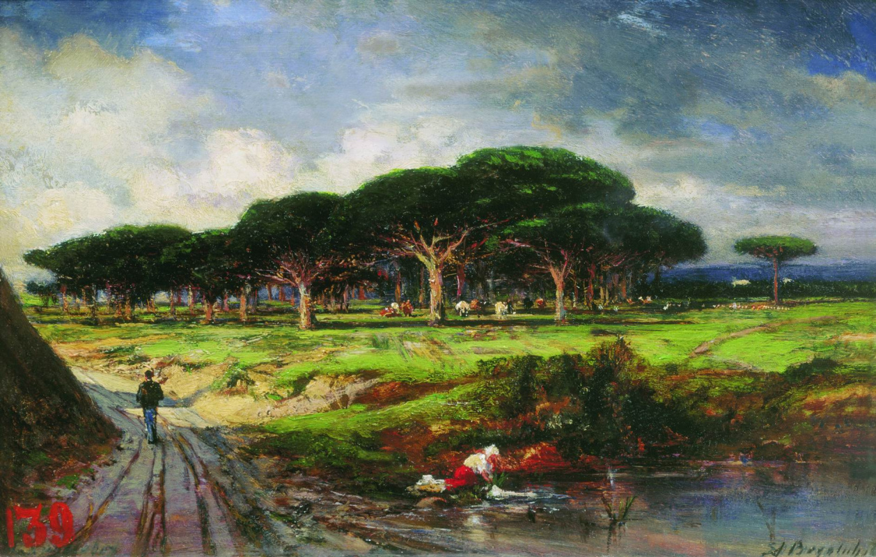 Alexey Petrovich Bogolyubov. Pine Grove near Menton