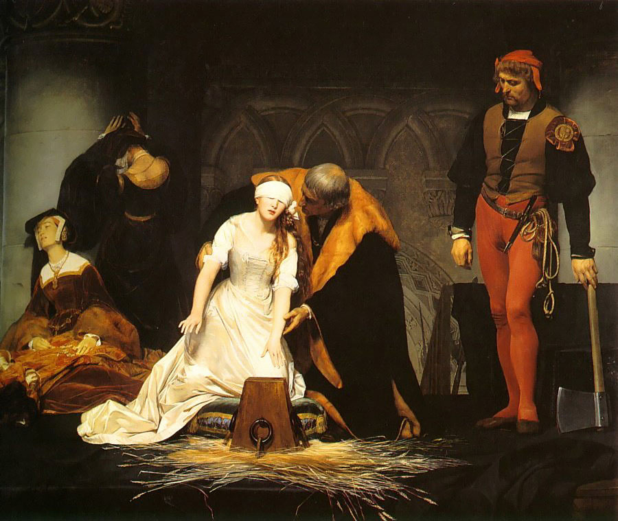 Paul Delaroche. The execution of lady Jane grey