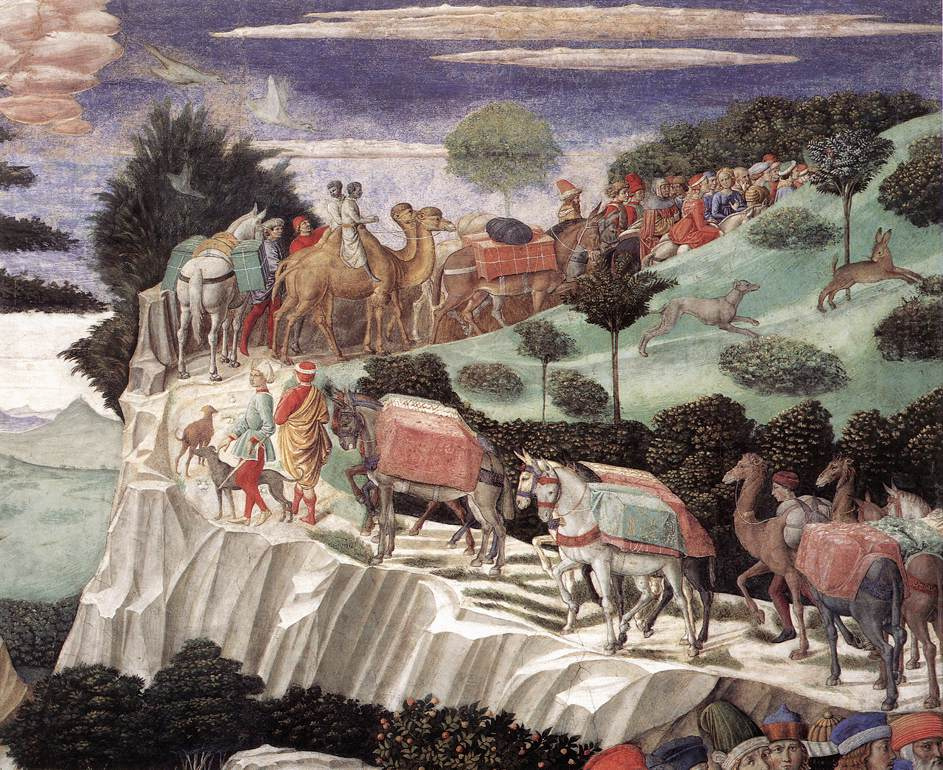 Benozzo Gozzoli. Procession of the Magi