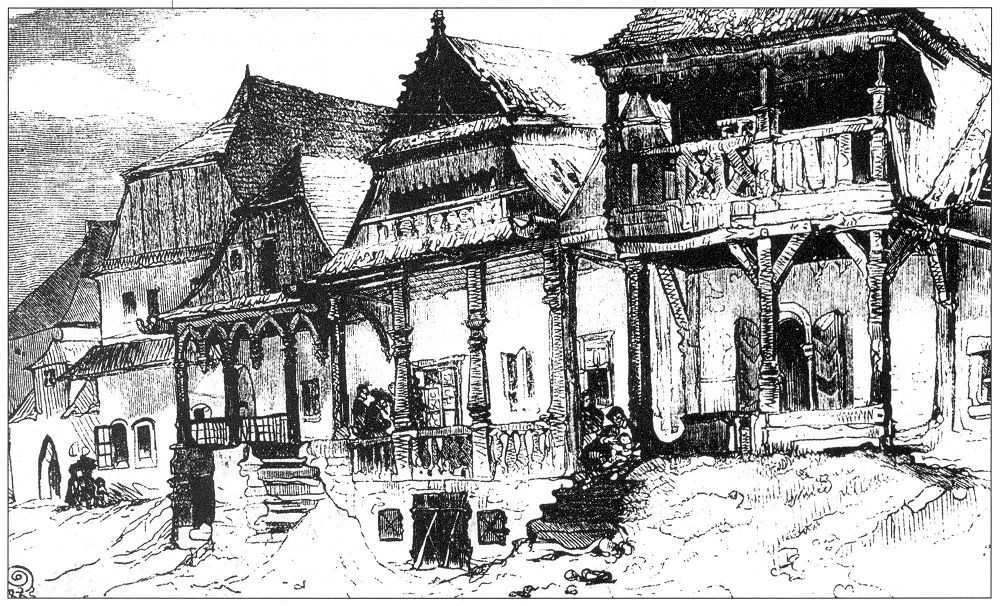 Jan mateiko. Casas de madera en Novy Vyshnich