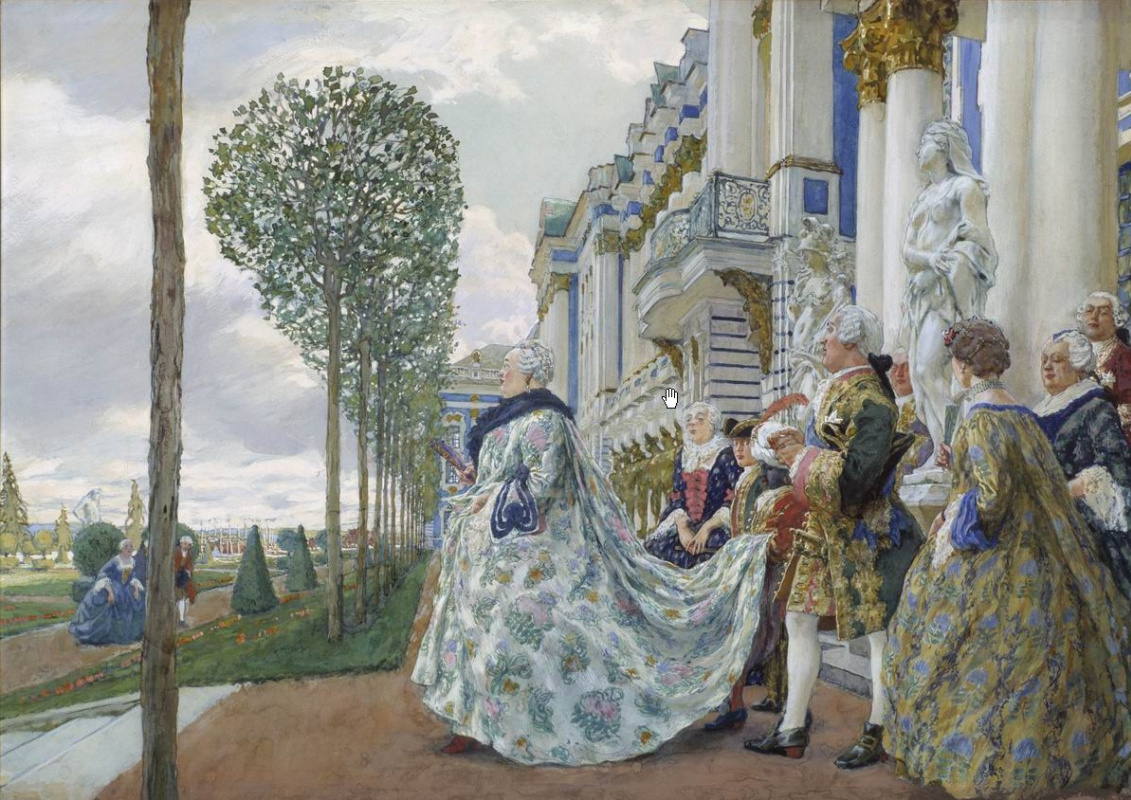 Evgene Lanceray. Empress Elizaveta Petrovna in Tsarskoe Selo