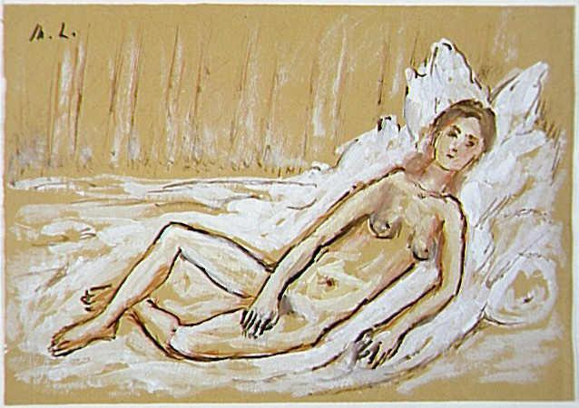 Mikhail Larionov. Reclining Nude