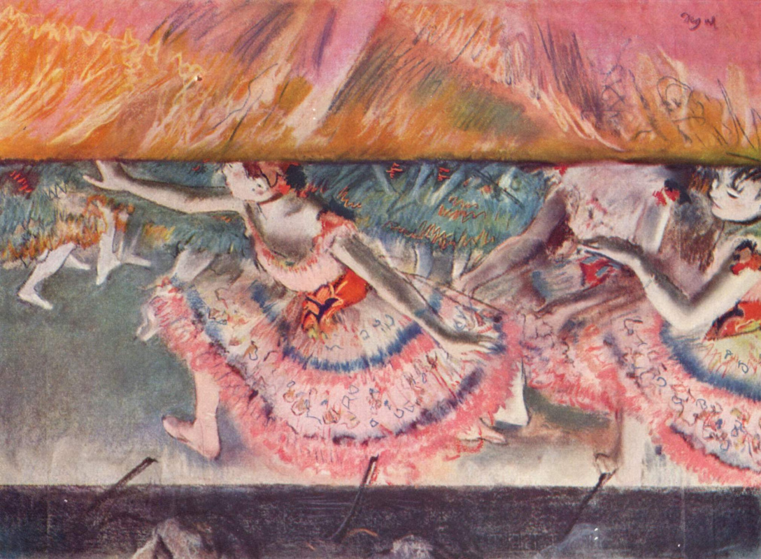 Edgar Degas. The descending curtain