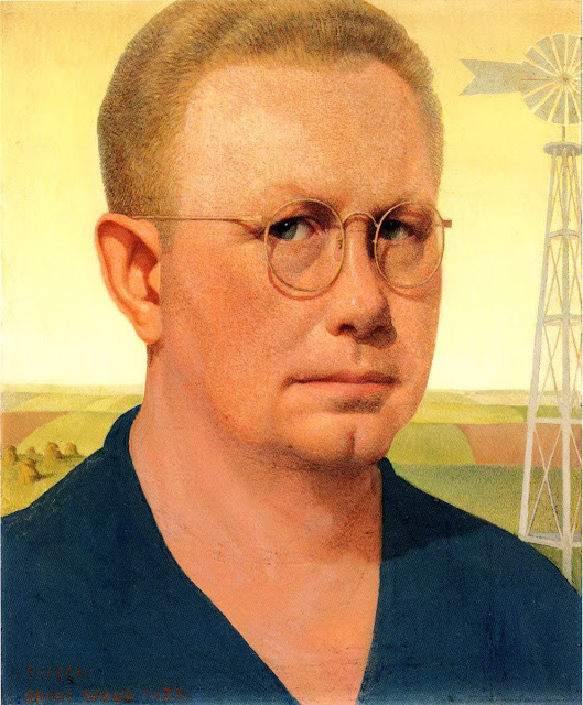 Grant Wood. Self-portrait