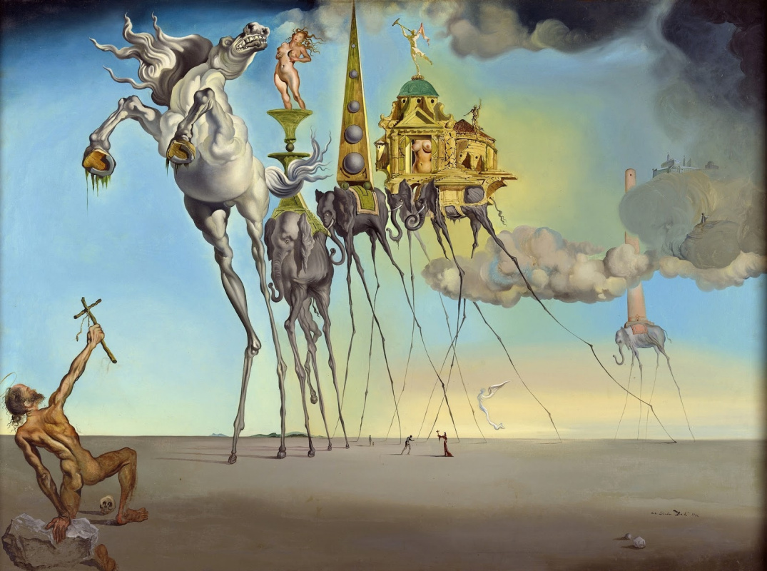 Salvador Dali. Tentation de saint Antoine