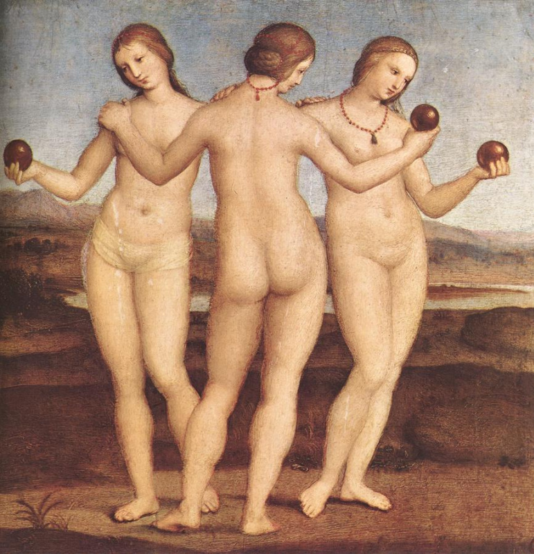 Raphael Sanzio. The three graces