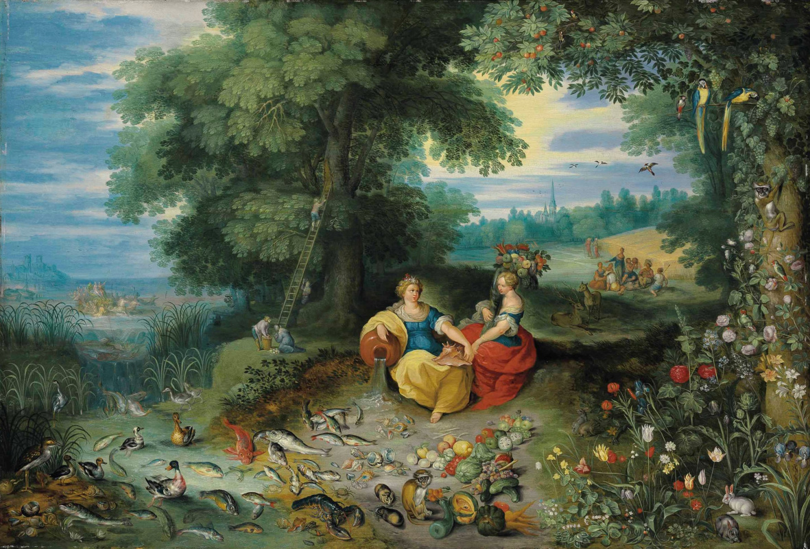 Jan Brueghel the Younger. Allegory of Water and Earth