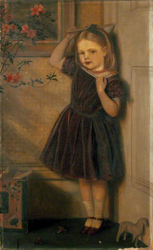 Arthur Hughes. Cecilia Ursula at the age of three