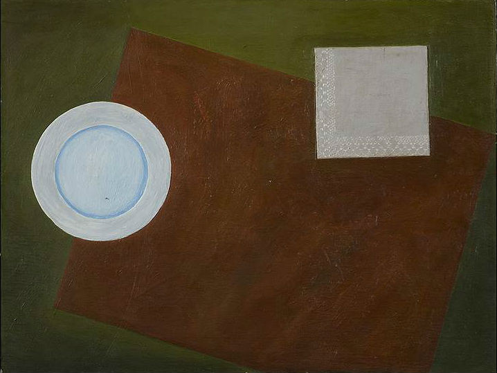 David Petrovich Shterenberg. Still life with plate and napkin