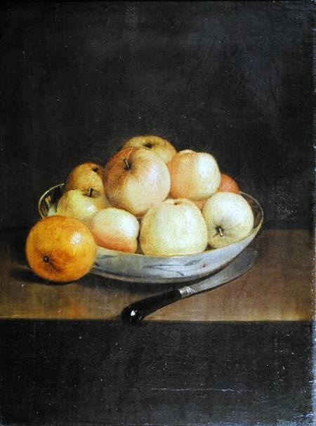 Jean-Etienne Liotard. Still life with apples