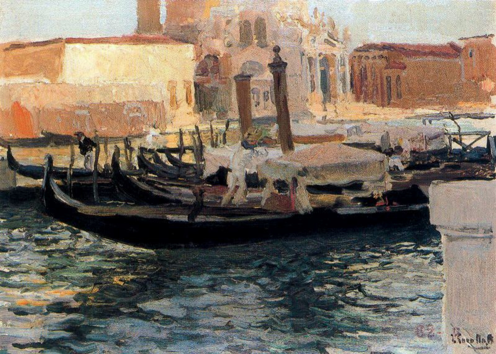 水彩画 Tanti Salute! サン・ジミニャーノ 1998年 Salute, Venice, 1910 by Joaquin Sorolla: History, Analysis & Facts
