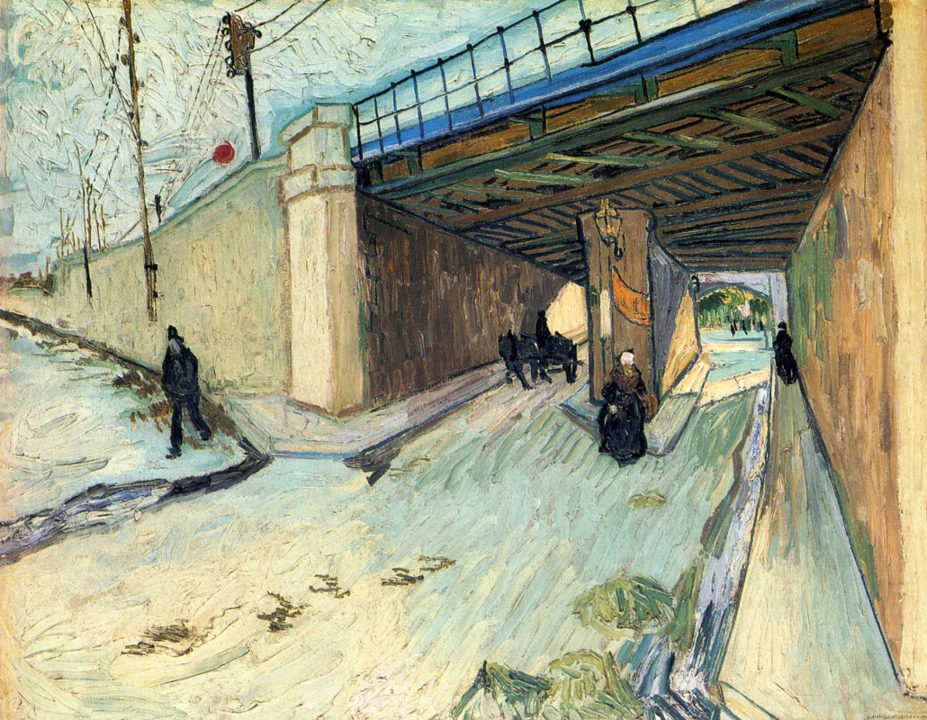 Vincent van Gogh. Railway bridge over the road to Tarascon